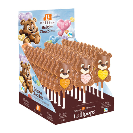 Belfine Love Bear Romeo – Produktansicht des Lieferanten; Herzfarbe zufällig, keine Farbauswahl