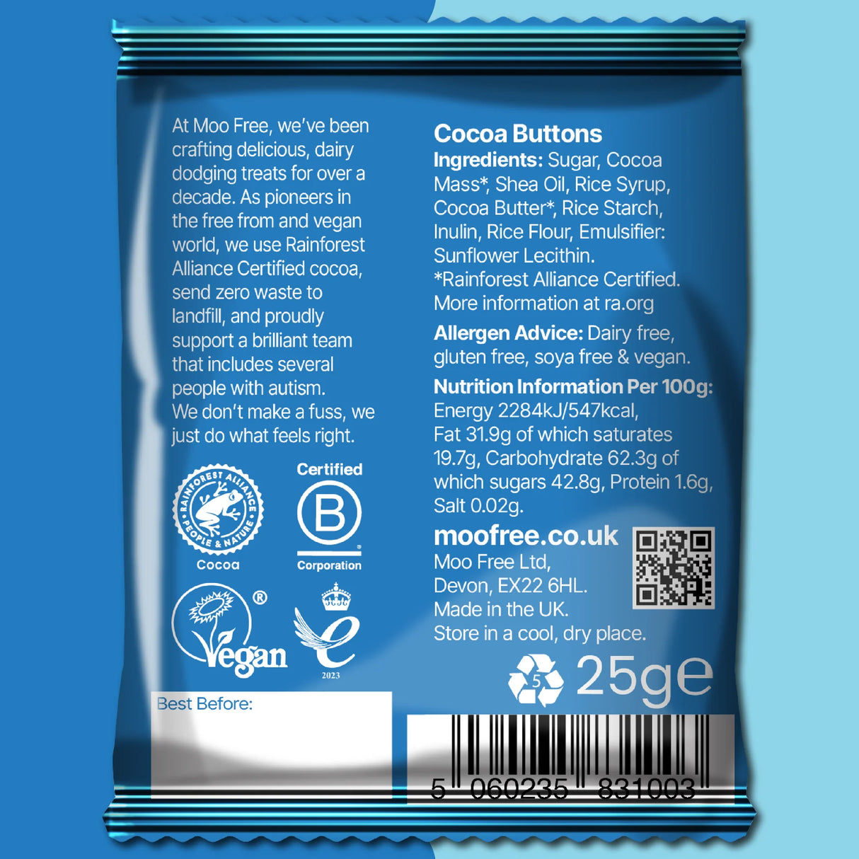 Milchschokolade-Alternative Taler - Moo Free (25g)