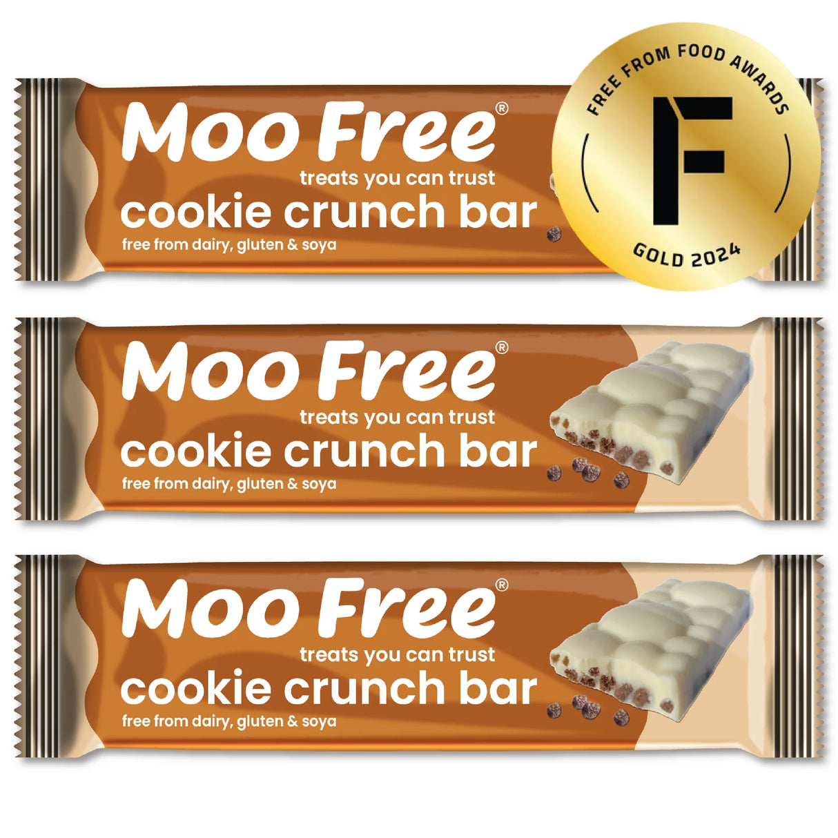 Vegane Cookie Crunch Moofreesas - Moo Free (35 g)