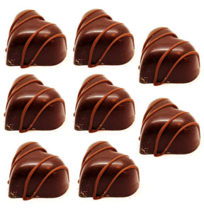Cranberry Pralinen aus dunkler Schokolade, 8 Stück - Schoko Wunderland