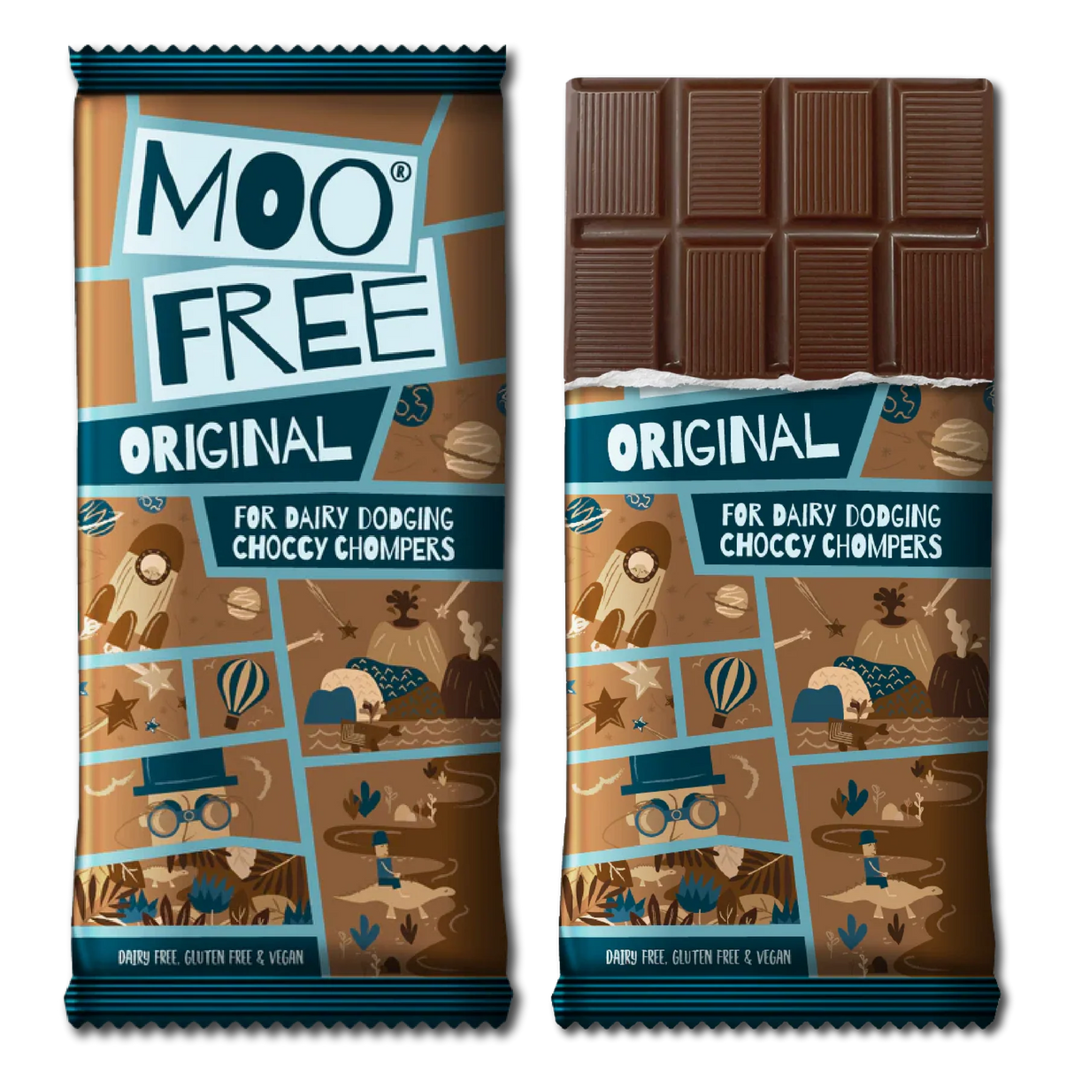 Milk chocolate alternative (Moo Free)
