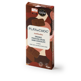 JustChoc Box - 60g allergenfreie Bio dunkle Schokolade (PLAY in CHOC)