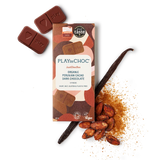 JustChoc Box - 60g allergenfreie Bio dunkle Schokolade (PLAY in CHOC)