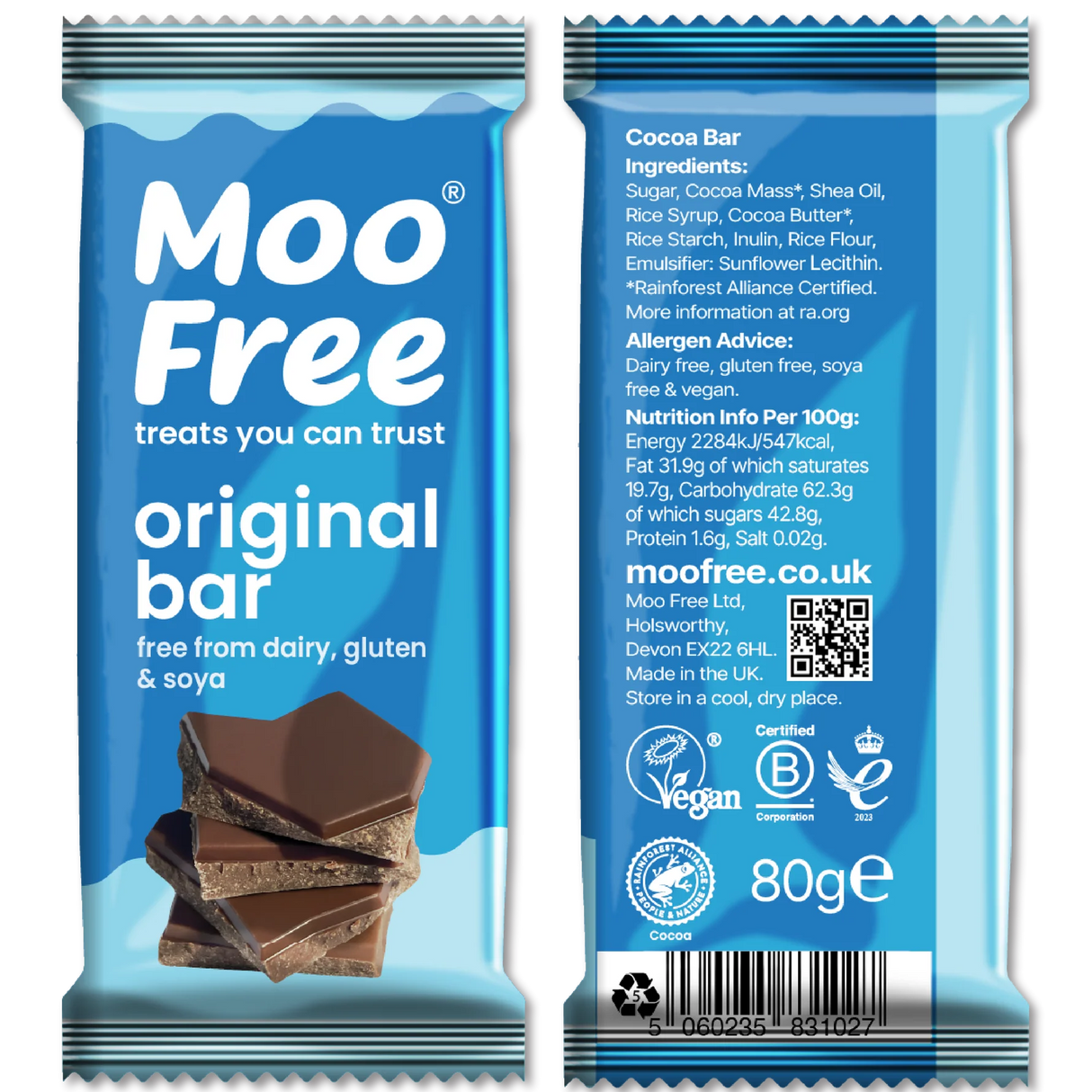 Milk chocolate alternative (Moo Free)