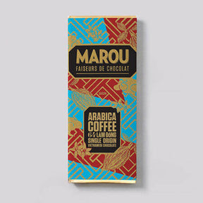 Kleintafel Zartbitterschokolade Arabica Coffee Lam Dong - 64% (Marou) - Schoko Wunderland