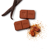 JustChoc Box - 30g allergenfreie Bio Milchalternative-Schokolade (PLAY in CHOC)