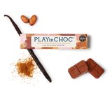 JustChoc Box - 30g allergenfreie Bio Milchalternative-Schokolade (PLAY in CHOC)