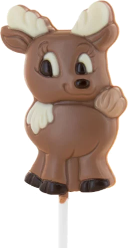 Milchschokolade Rentier-Lolly – 32% (Belfine)