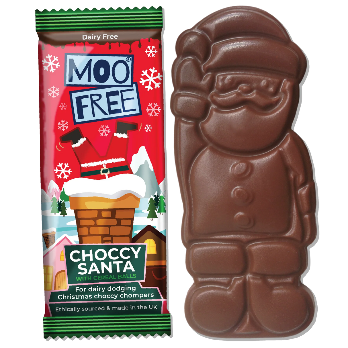 Santa-Riegel mit Knusper-Cerealien (Moo Free)