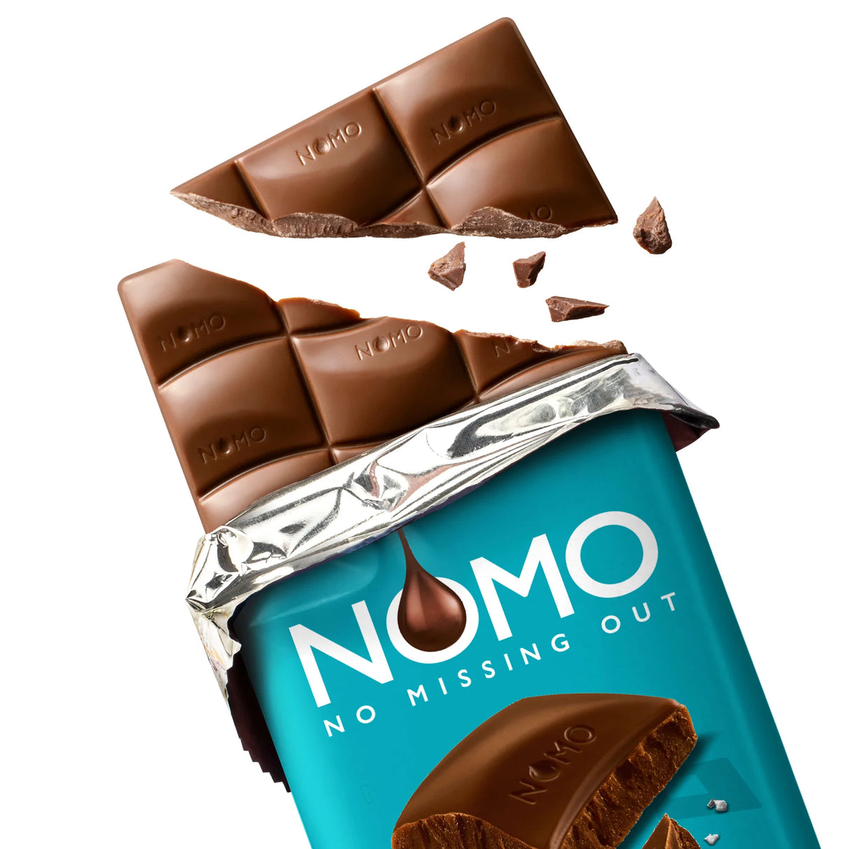 Milchschokolade-Alternative-Schokolade - Karamell-Meersalz (Nomo)