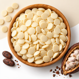 No. 4 WHITE (VEGAN CHOCOLAT) – Schoko-Drops, Packungsgröße 500g