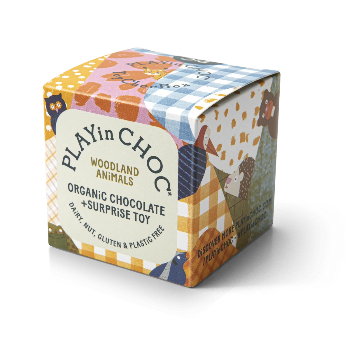 ToyChoc Box - Waldtiere + 20g allergenfreie Bio Schokolade (PLAY in CHOC)